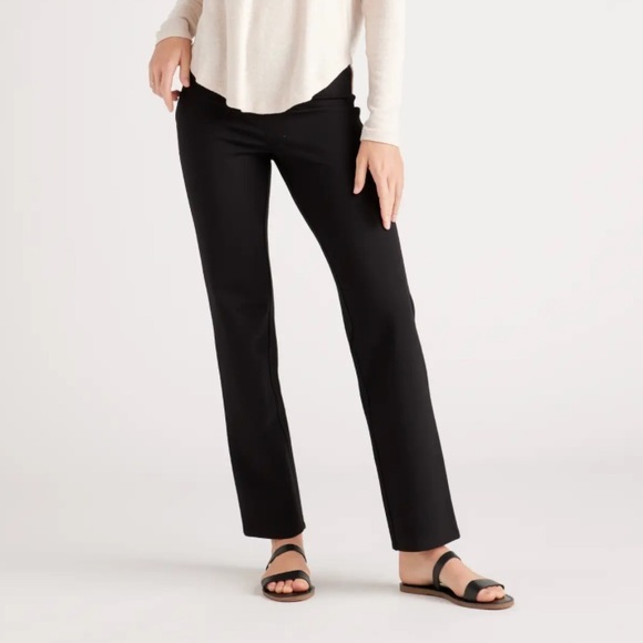 Ultra-Stretch Ponte Straight Leg Pants - Picture 1 of 6